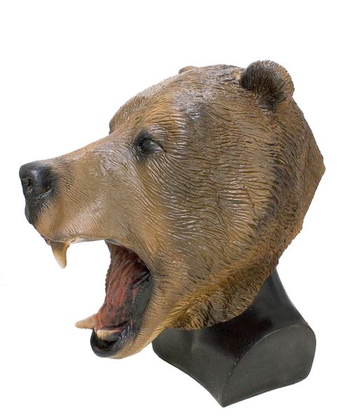 

реалистичная гризли латекс маска halloween анфас над головой глава ainimal костюма карнавал необычные платья партии реквизит для взрослого ч