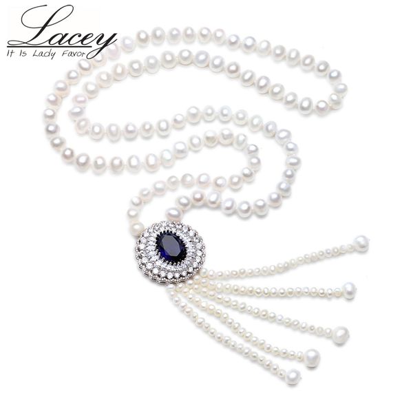

lacey fashion freshwater natural 80cm long pearl necklace for women,shiny pearl vintage necklace, fine jewelry for girlfriend, Silver