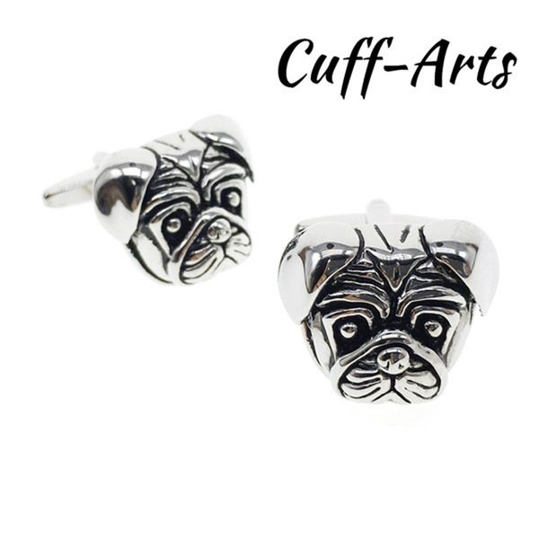 

cuffarts animal cufflinks silver cufflinks french bulldog decoration cuff links gentleman personality jewelry c10057, Silver;golden