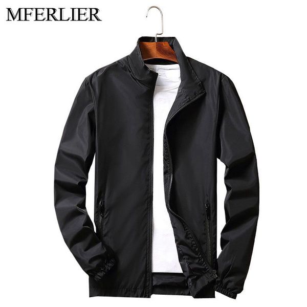 

mferlier 2018 spring autumn men jackets 5xl 6xl 7xl 8xl 9xl large size long sleeve plus size men coats 8 colors, Black;brown