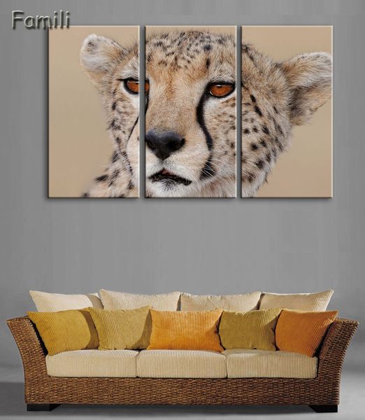 

cheetah painting canvas hd print 3pieces canvas wall art print modern home decor wall art for living room decor painting
