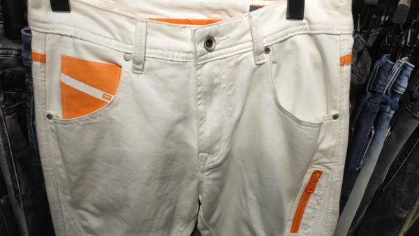 

2020 new arrivals designer mens jeans zipper white jeans diesel classi straight casual trousers cowboy famous brand designer sale, Blue