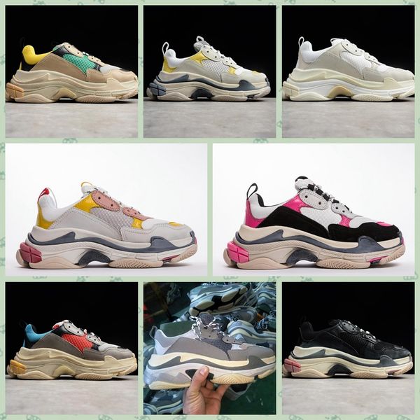 

btrip1 2019 мульти luxury triple-s дизайнер низкая новое прибытие sneaker комбинированные подошвы mens женщин runner обувь лучшие качества с