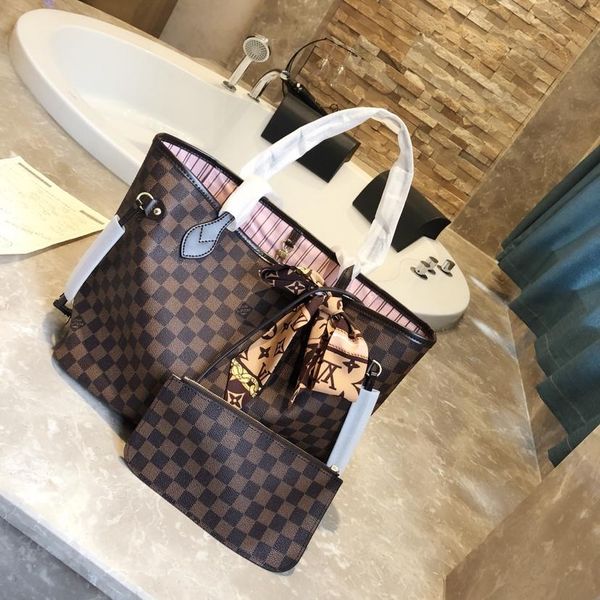 

New classic lady shoulder bag with 2019 shopping bag + purse pink interior, 32cm 28cm free delivery!