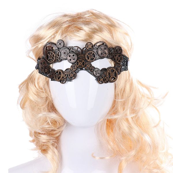 

new halloween mysterious carnival vintage steam punk eye face decor masque women masquerade gear steampunk eye mask