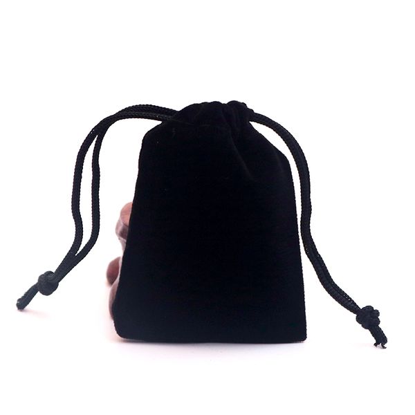 

5шт / мешок ювелирных изделий упаковка velvet мешок упаковочные мешки drawstring мешочки пакетиках индивидуальные логотип более 100шт стоить, Black;white