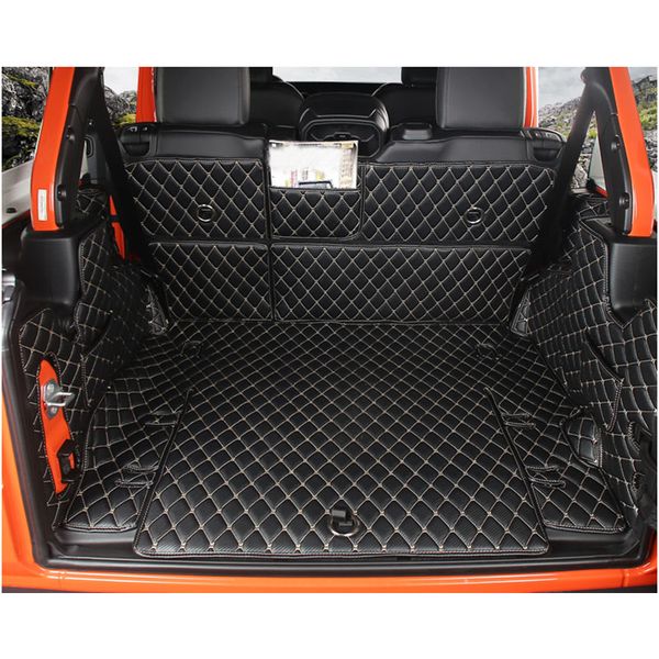 

lsrtw2017 waterproof wearable durable car trunk mat for wrangler 2018 2019 jl luggage boot rug carpet accessories