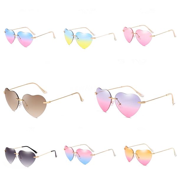 

fashion women oversize heart-shaped sunglasee gradient plastic female sunglass uv400 lentes de sol mujer #33328, White;black