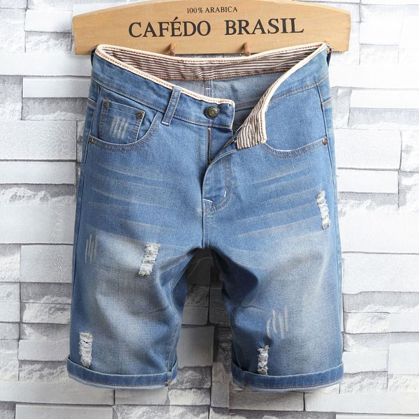 

dsquared2 jeans стрейч короткие джинсы мода повседневная slim fit высокого качества эластичные джинсовые шорты мужской бренд одежды, Blue