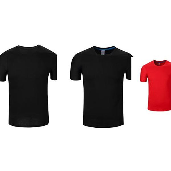 

2019 new short sleeve t-shirt breathable quick drying sweatshirt t-160, Black