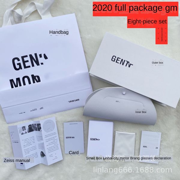 

straight gm2020 white box gift box semicircle dumpling bag full package quantity is sunglasses sunglasses excellent