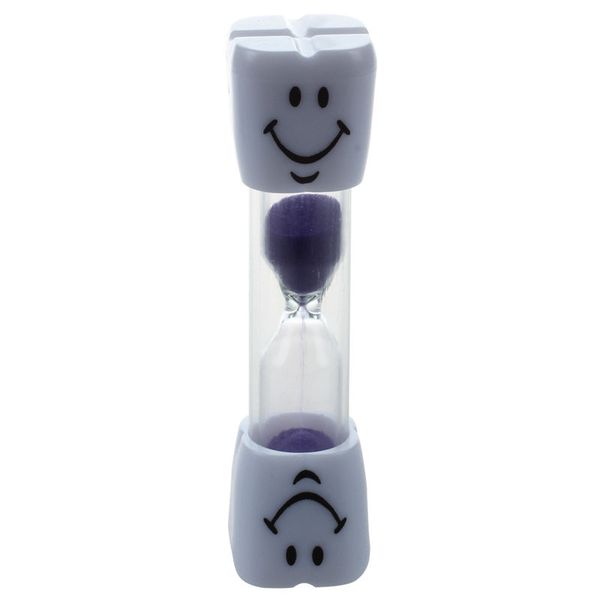 

new-childrens toothbrush timer hourglass kids sandglass smile sand egg 3 minutes 1pcs pink