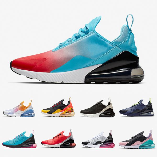 

nike air max 270 новое поступление runnining обувь черная сетка петарда университет золото мужские женские дышащие кроссовки спорт на открыт