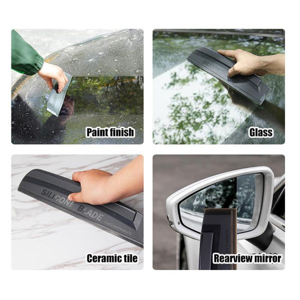 

olomm new silicone blade car wash water wiper soap cleaner scraper auto vehicle windshield window cleaning tool