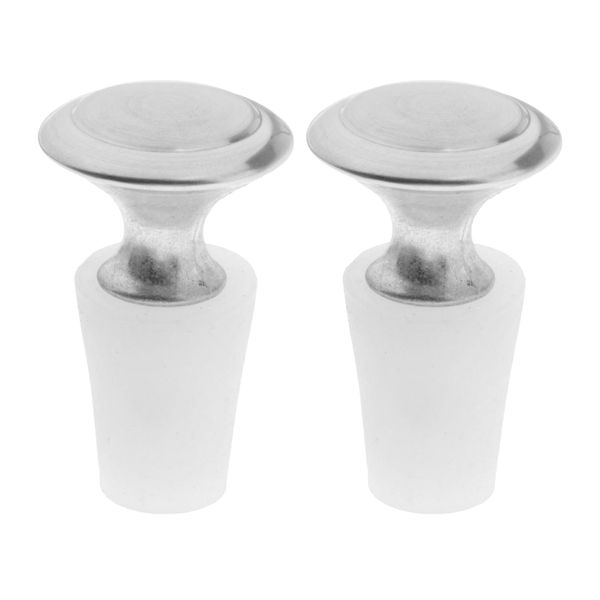 

2 packs silicone sewer pipe sealing plugs w/ metal handles drain pest 0#