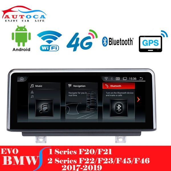 

10.25"multi-touch screen android 9 car gps display player for 1 2 series f20 f21 f22 f23 f45 f46 2017- 2019 navi evo system car dvd