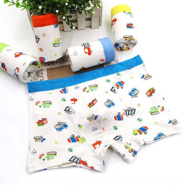

children's boxer car cartoon under underpants stretch modal underwear student pants men's underwear, Camo