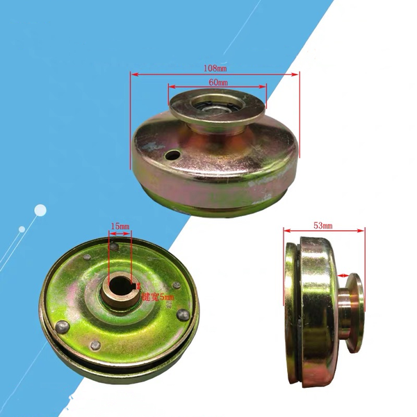 

flat key single groove belt clutch fits for 152f/154f/gx100 gasoline engines applied for water pump, spray machine etc
