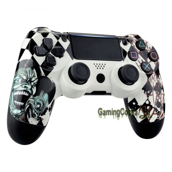 

joker hydro dipped front housing shell faceplate cover replacement kit for ps4 slim pro cuh-zct2 jdm-040 050 055 - sp4ft13
