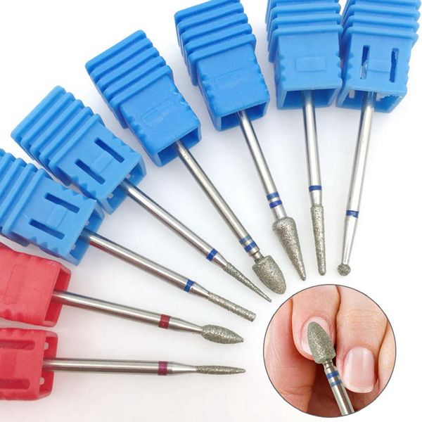 

1pcs diamond rotate nail drill bits cuticle cutter for manicure nail files electric milling burr grinder machine tools