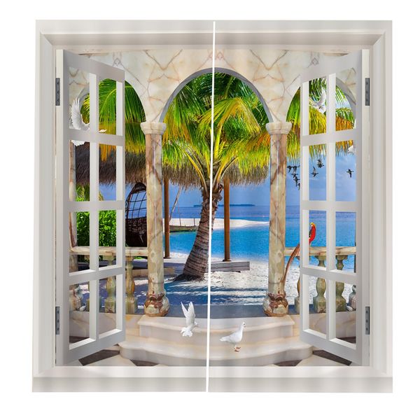 

unique birds pattern modern design curtain panel curtains for home kitchen living room bedroom curtain for window decoration
