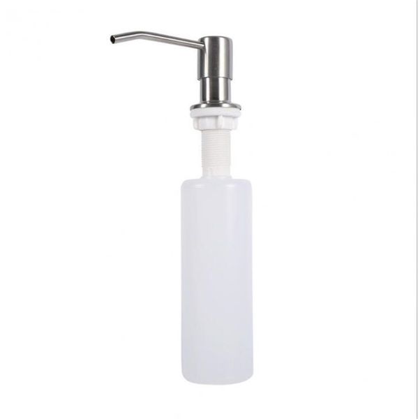 Bagno Cucina Dispenser di Sapone Per Lavello Detersivo Lavaggio A Mano Disinfettante Pompa Dispenser Testa In Acciaio Inox XB1