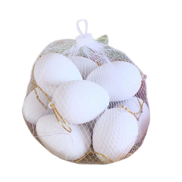 

10/20pcs easter colored eggs diy creative graffiti painted simulation fake egg goose egg toy party festival decoration tool