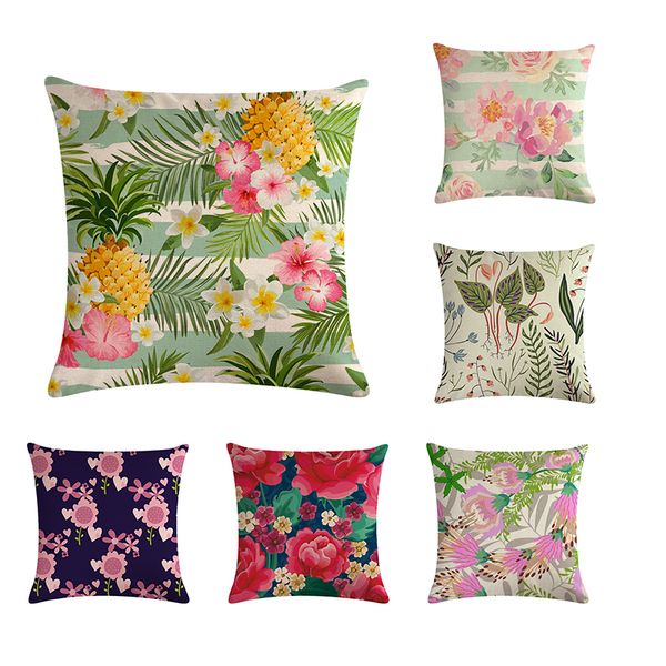

flower pattern by pillowcase, decorative pillow cover, sofa chair cover, pillowcase 45*45cm, home decoration