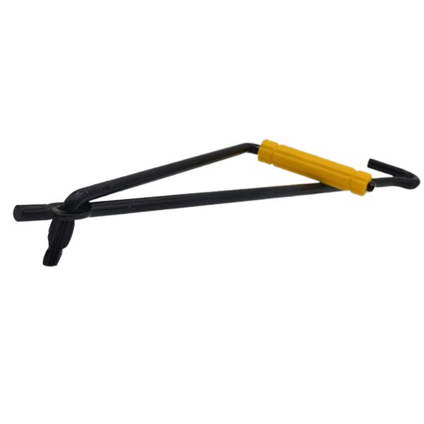 

folding steel car scissor jack crank lever handle lift rod post garage tools