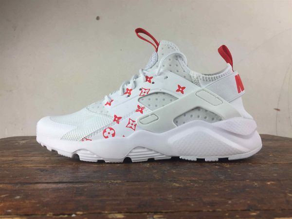 

2019 off 4s sneaker shoes huarache running shoes trainers air men and women black white outdoors white shoes huaraches 36-45