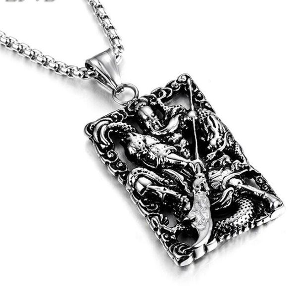 

5pcs europe and america simple fashion men's trend pendant necklace alloy diy jewelry men's necklace 5 styles, Silver