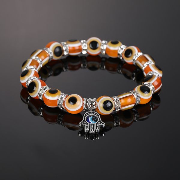 

взрыв стиль унисекс пар pulsera браслеты ручного бисер браслеты браслет глаза креативного браслет femme ювелирные подарки, Golden;silver