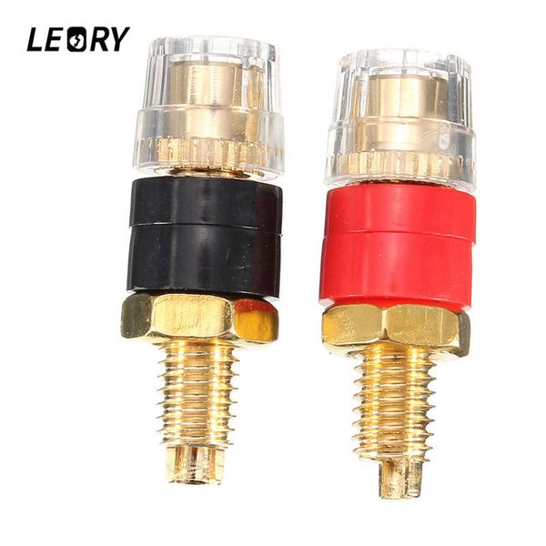 2 Pcs 4mm Speaker Adapter Wire Cable Audio Banana Plug Connectors Black /& Red