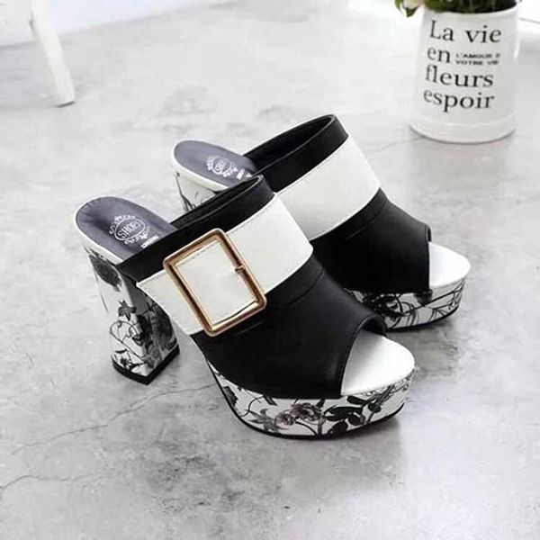 

women shoes sandals heels sandals slippers huaraches flip flops loafers shoe for slipper shoe06 pl2164, Black