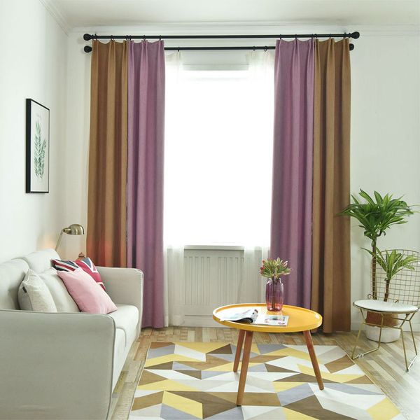 

new modern luxury stitching curtains living room kitchen bedroom window blackout curtains tulle window panel customization