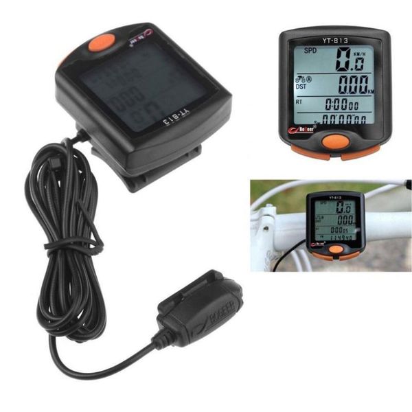 

wireless bike cycling bicycle computer odometer backlight lcd speedometer riding accessories sale