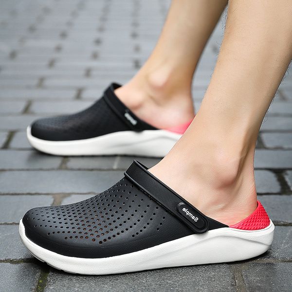 

zoqi summer shoes men sandals outdoor beach shoes men slippers fashion casual sneakers black footwear zapatos mujer