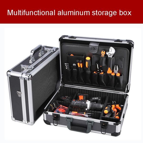 

корпус из алюминиевого сплава многофункциональный бытовой электрический ручной инструмент коробка для переноски кейс техническое обслуживани