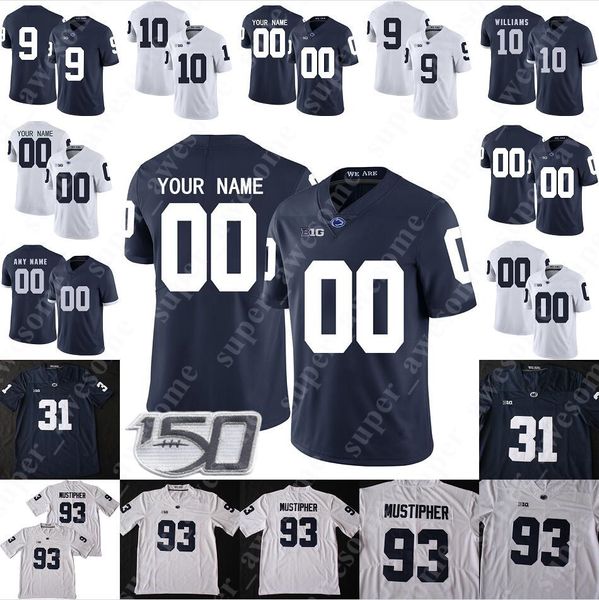 American College Football Wear Penn State Nittany Jersey Will Fries Charlie Katshir Mike Miranda Bryce Effner Jonathan Holland Johnathan Thomas Brown Jake Pinegar