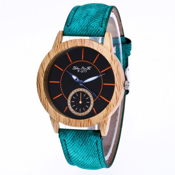 

high-quality brand new beneficial f-377l women's denim watch with quartz watch white fashionable popular nice, Slivery;brown
