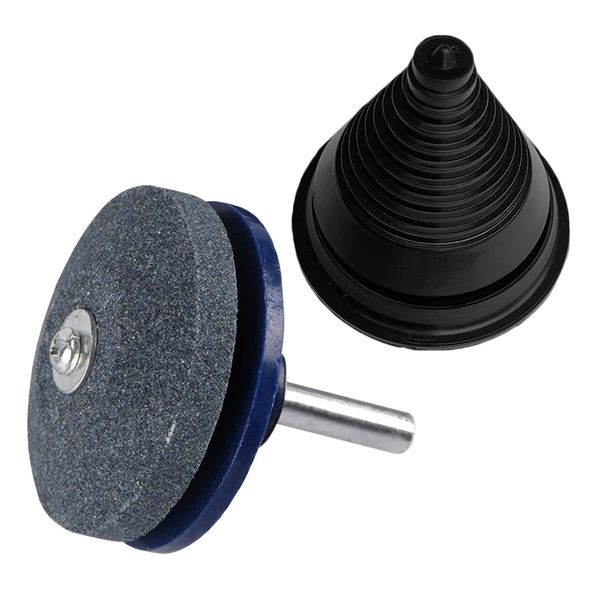 

bmby-2pcs/set convenient garden yard outdoor accessories lawn mower blade sharpener balancer tractor hoes practical portable