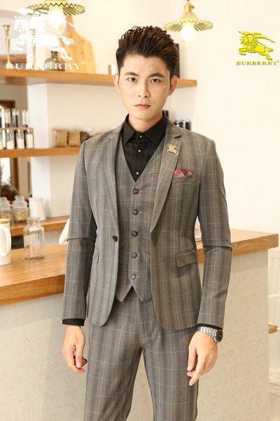 

burberri italian brand suit mens designer jacket luxury custom wedding dress fashion casual pants business outfit social suit three pieceset, White;black