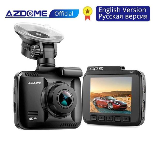 

azdome gs63h single cam car dvr built-in wifi gps g-sensor camera 170 super wide angle lens 4k ultra hd wdr driving recorder