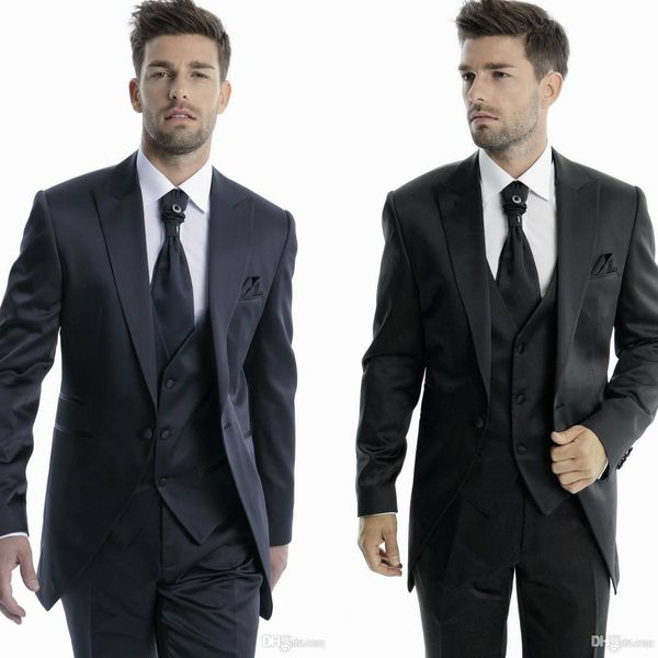 2019 Разработанные свадебные смокинги на заказ Лучший мужчина Groomsmen Groom Wear Деловой костюм мужские свадебные костюмы Куртка + брюки + жилет