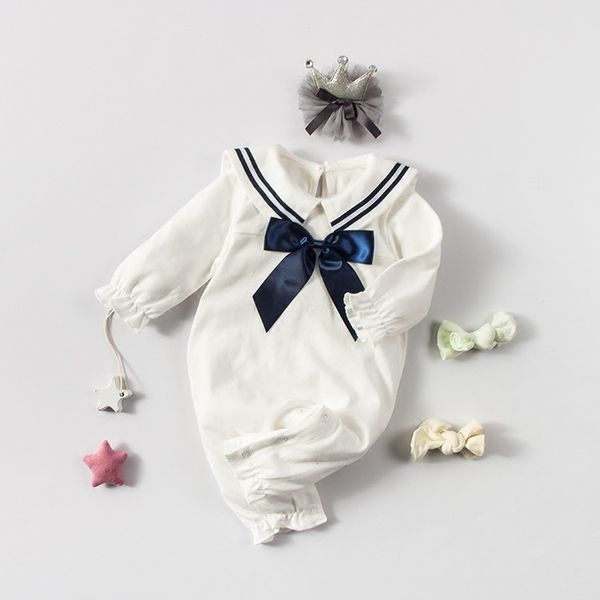 

childrens clothing new 2020 female baby boy baby one-piece clothes set infant out holding one-piece clothes, Blue