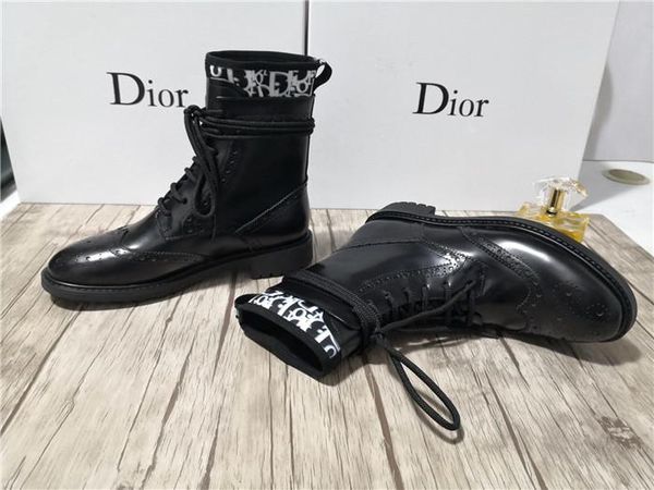 

fast delivery martin boots women's british style wild fashion short boots high-motorcycle boots children's shoes, Black