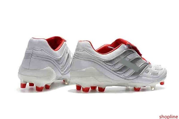 

2019 new высокое качество серебро белый красный футбол бутсы predator precision fg precision мода футбол обувь размер 39-45