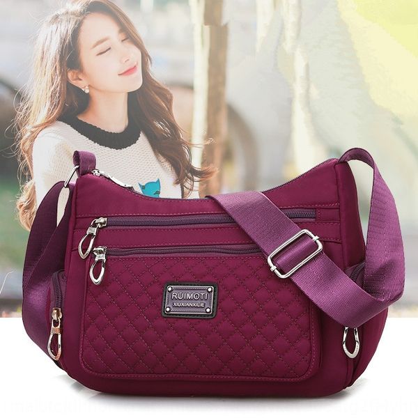 

20 season women's shoulder backpack bag waterproof solid color women's shoulder bag fashion sewing thread elderly outdoor backpack, White