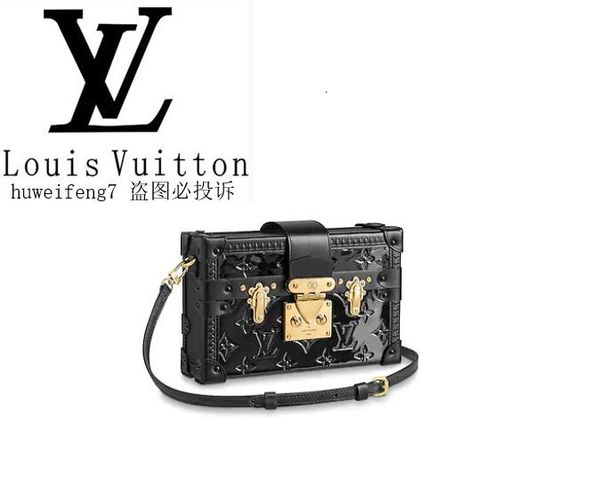 

Libobo7 m54180 petite malle noir iconic bag women handbag iconic bag handle houlder bag tote cro body bag clutche evening, Black;brown