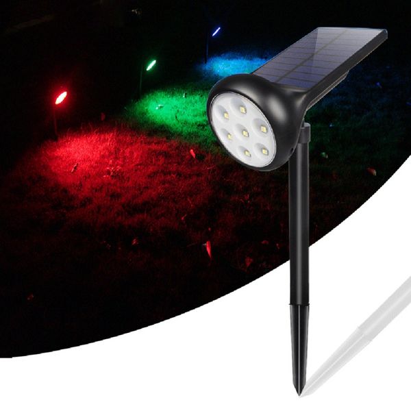 7 Led Solar Light Waterproof Garden Lamp Spotlight Outdoor Lawn Pathway Landscape Lights Rgb Adjule Multiple Colors Uk 2019 From